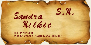 Sandra Milkić vizit kartica